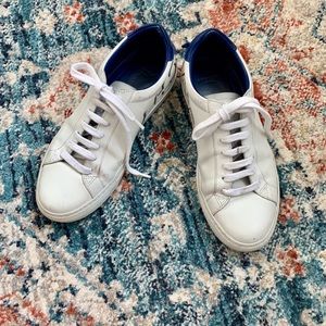 Givenchy White and Blue Sneakers